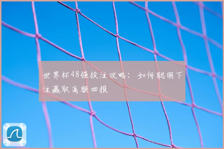 世界杯48强投注攻略：如何聪明下注赢取高额回报